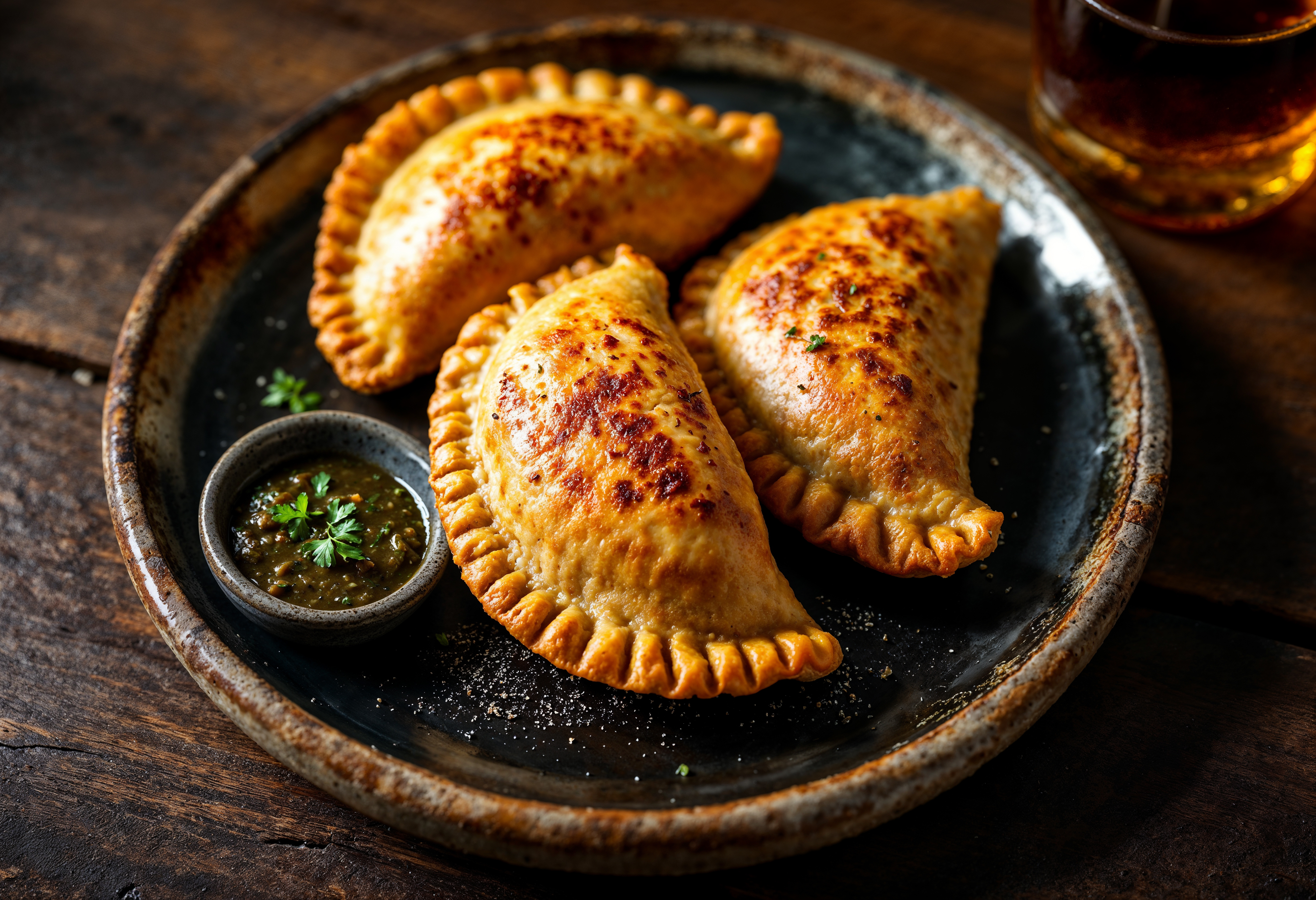 Empanadas en un plato.