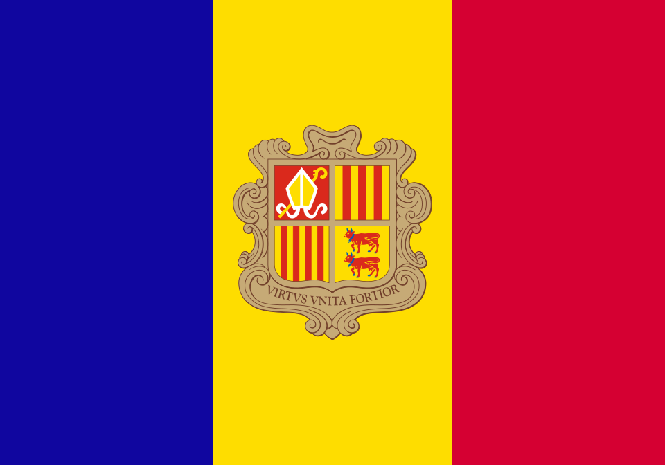 bandera andorrana